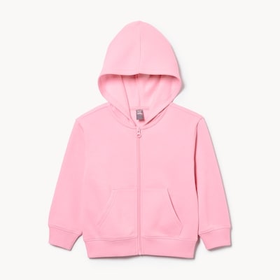 Toddler Girls' Active Fleece Zip-Up Hoodie - Light Pink