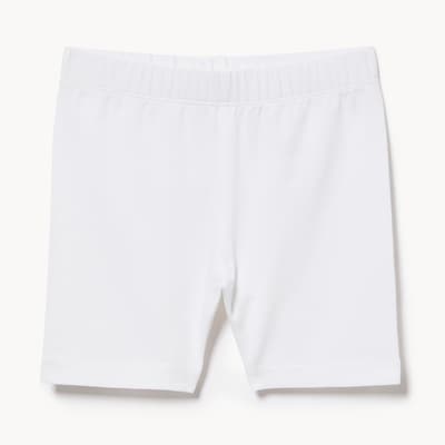 Girls' Jersey Bike Short - Bright White