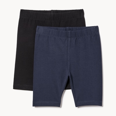 Toddler Girls' 2-Pack Long Bike Short - JF Black