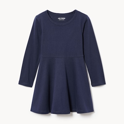 Robe d’uniforme en tricot pour petites filles - Marine foncé