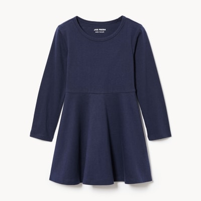 Toddler Girls' Knit Uniform Dress - Dark Navy