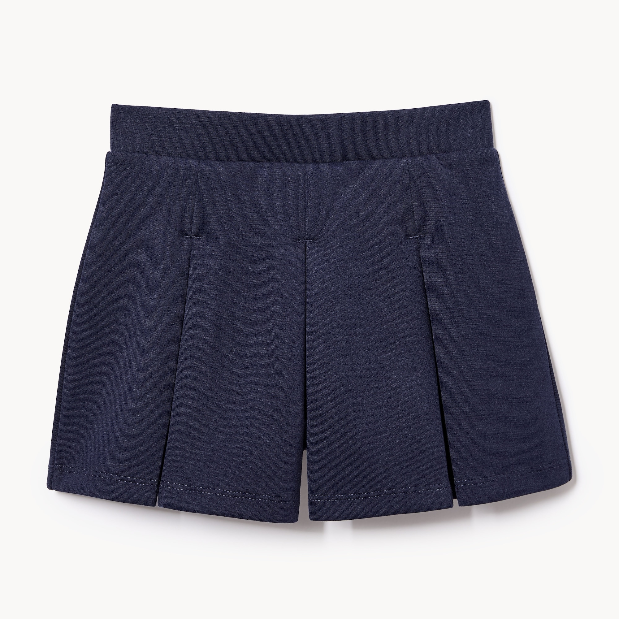 Jupe-short d’uniforme plissée pour petites filles