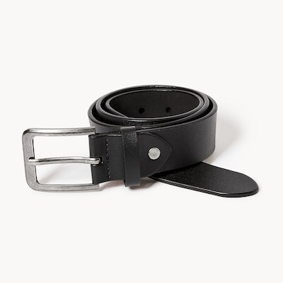 Ceinture décontractée en cuir pour hommes - Noir
