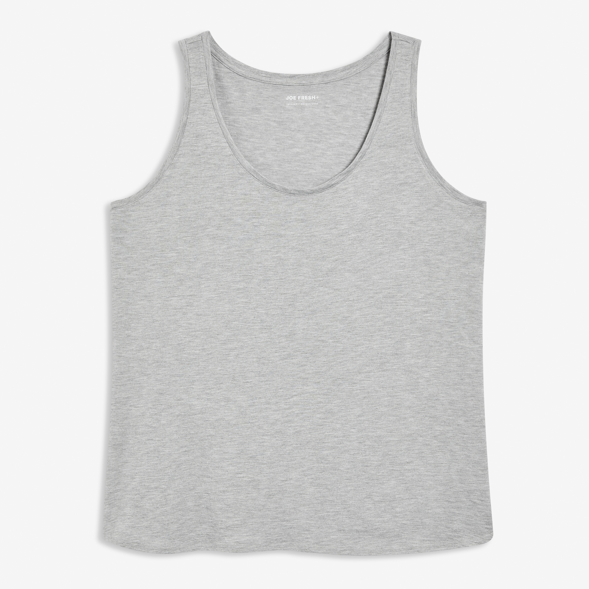 Women+ Relaxed Tank in Light Grey Mix from Joe Fresh
