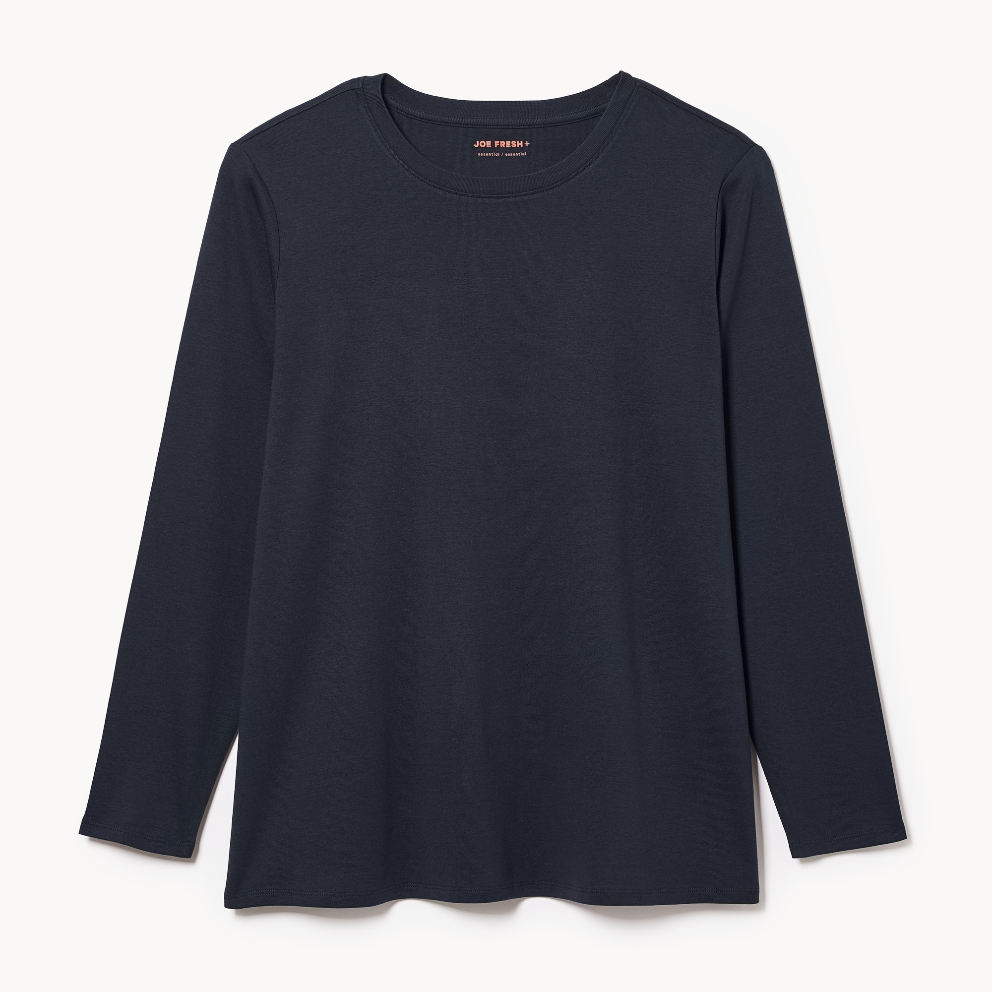 Women+ Organic Cotton Long Sleeve in JF Midnight Blue from Joe Fresh