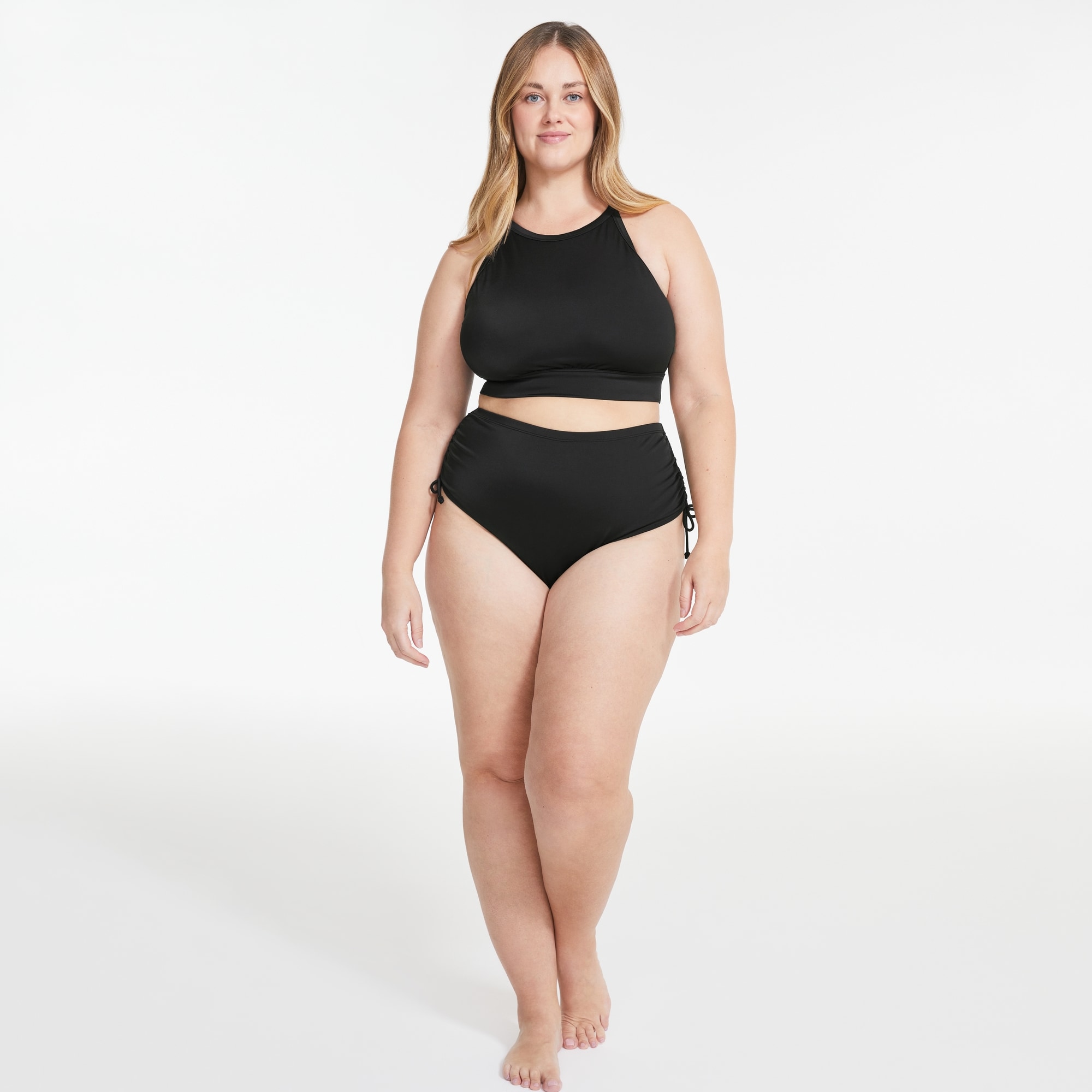 Haut de maillot de bain à col haut Femmes+