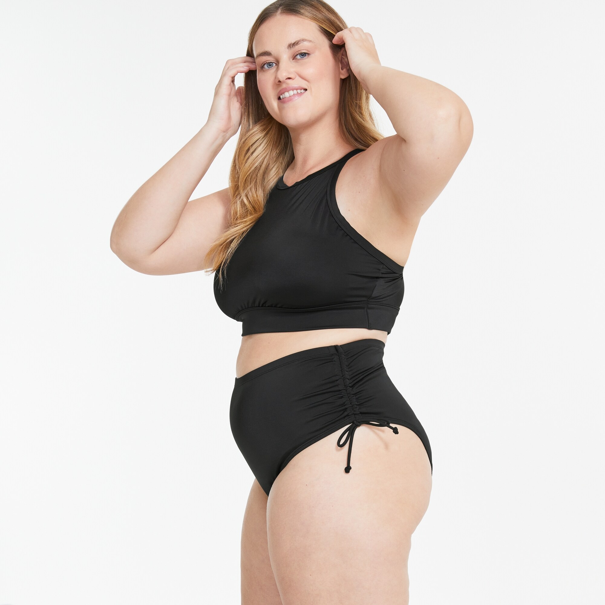 Haut de maillot de bain à col haut Femmes+
