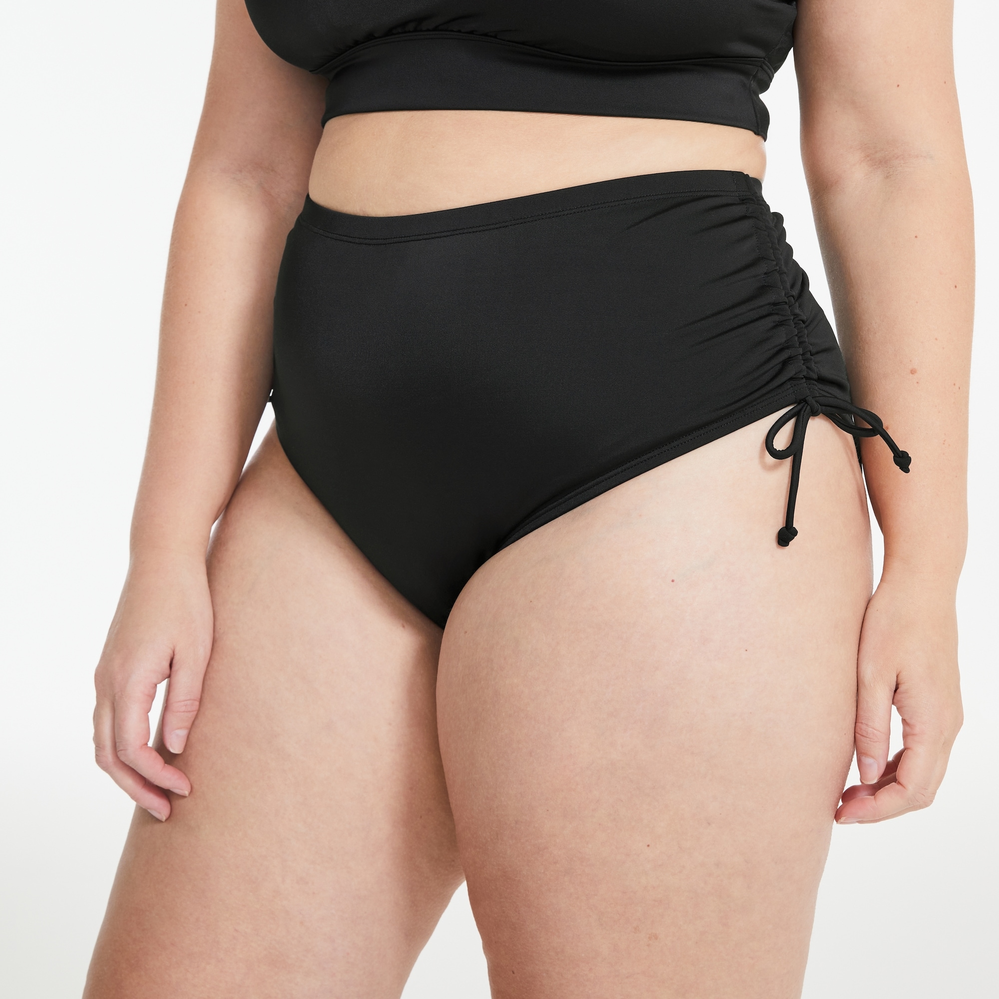 Women+ Side Tie Swim Bottom in Black from Joe Fresh