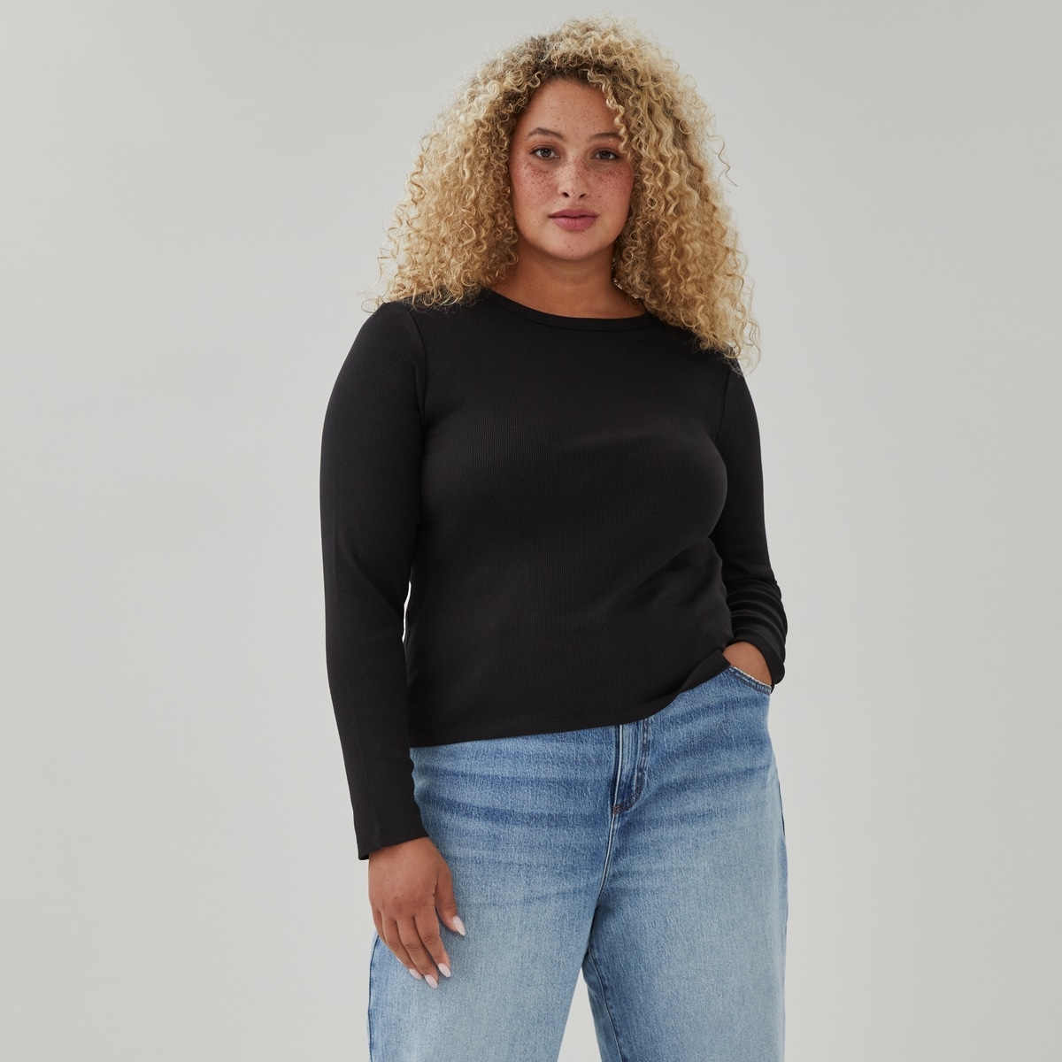 Women+ Rib Long Sleeve