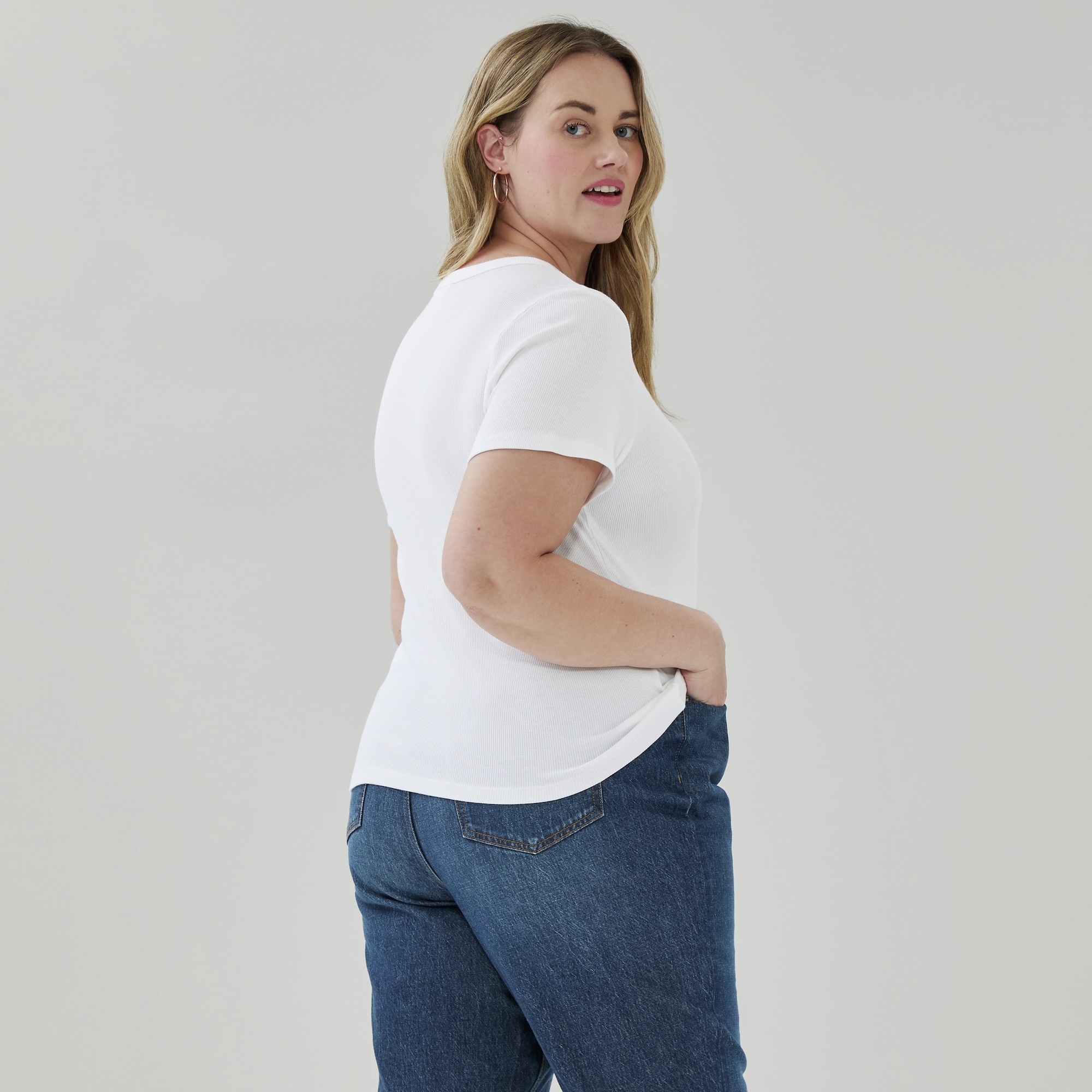 T-shirt côtelé Femmes+