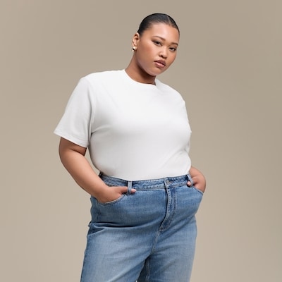 Women+ Premium Oversized T-Shirt - Bright White