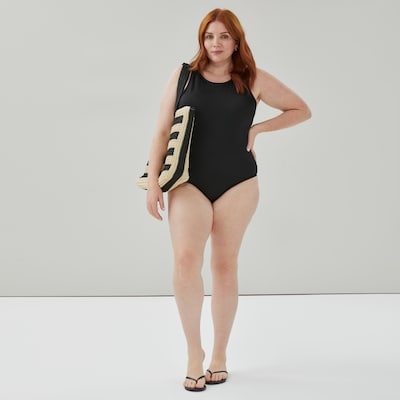 Women+ Racerback Swimsuit - Black