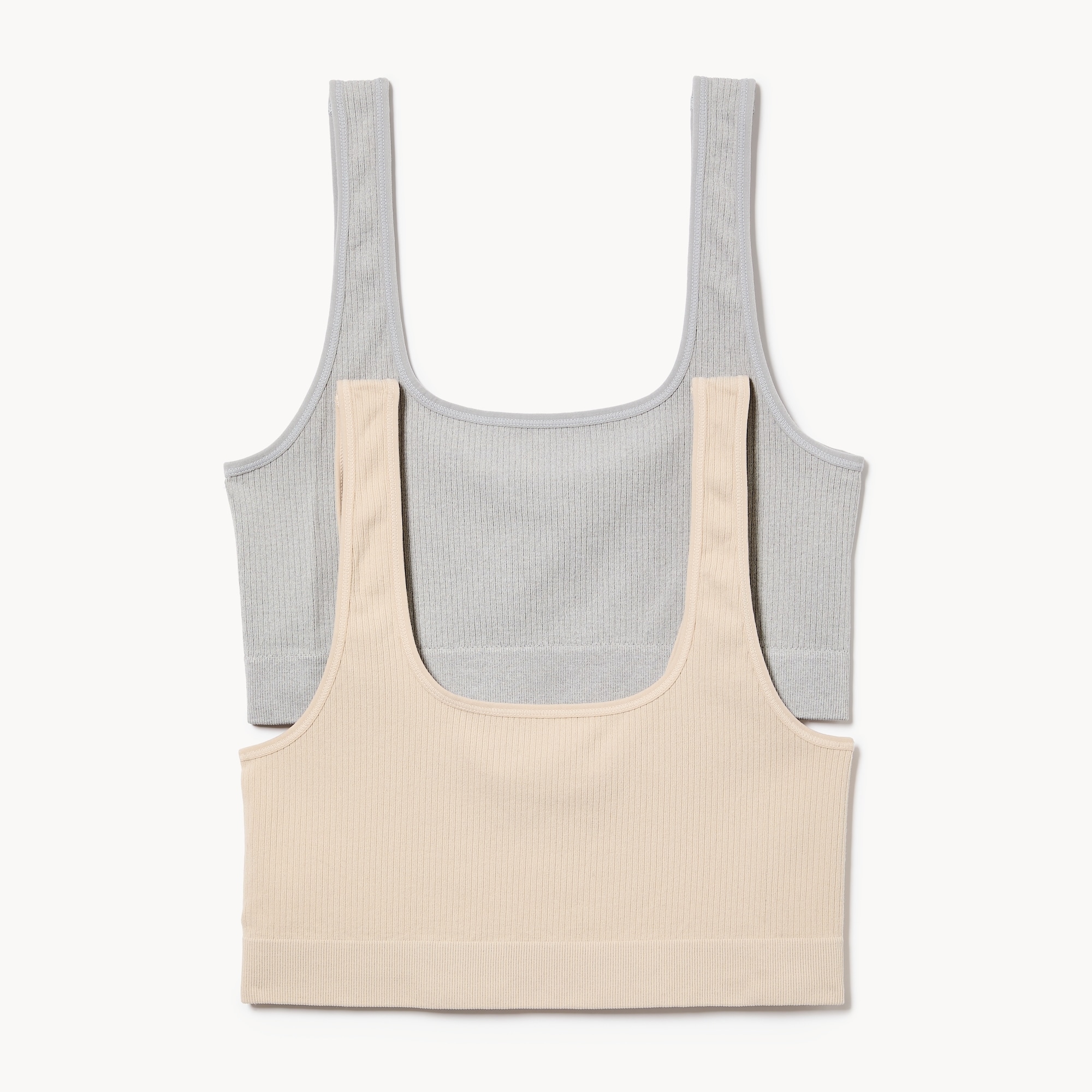 Women+ 2-Pack Seamless Ribbed Bralette