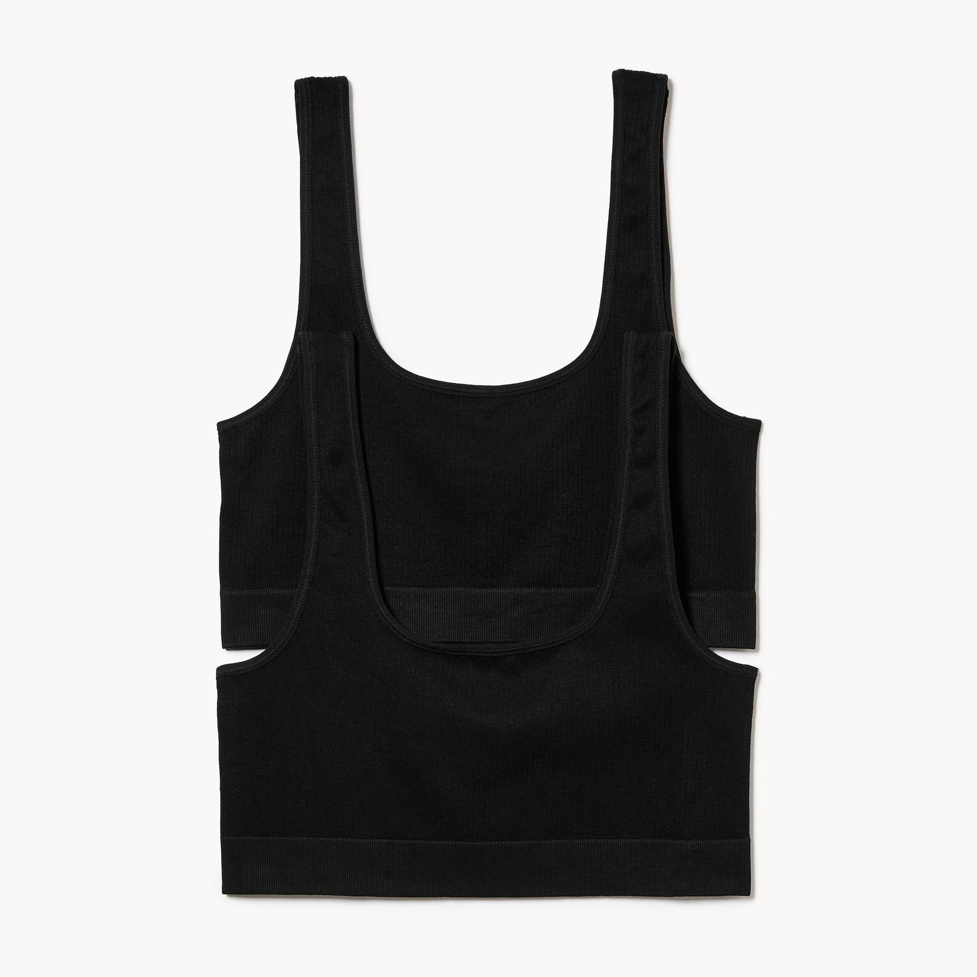Women+ 2-Pack Seamless Ribbed Bralette
