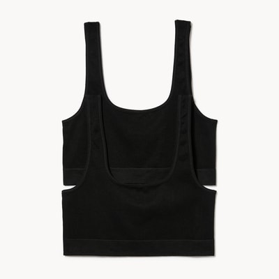 Women+ 2-Pack Seamless Ribbed Bralette - Black