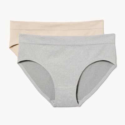 Women+ 2-Pack Seamless Ribbed Bikini - Sand
