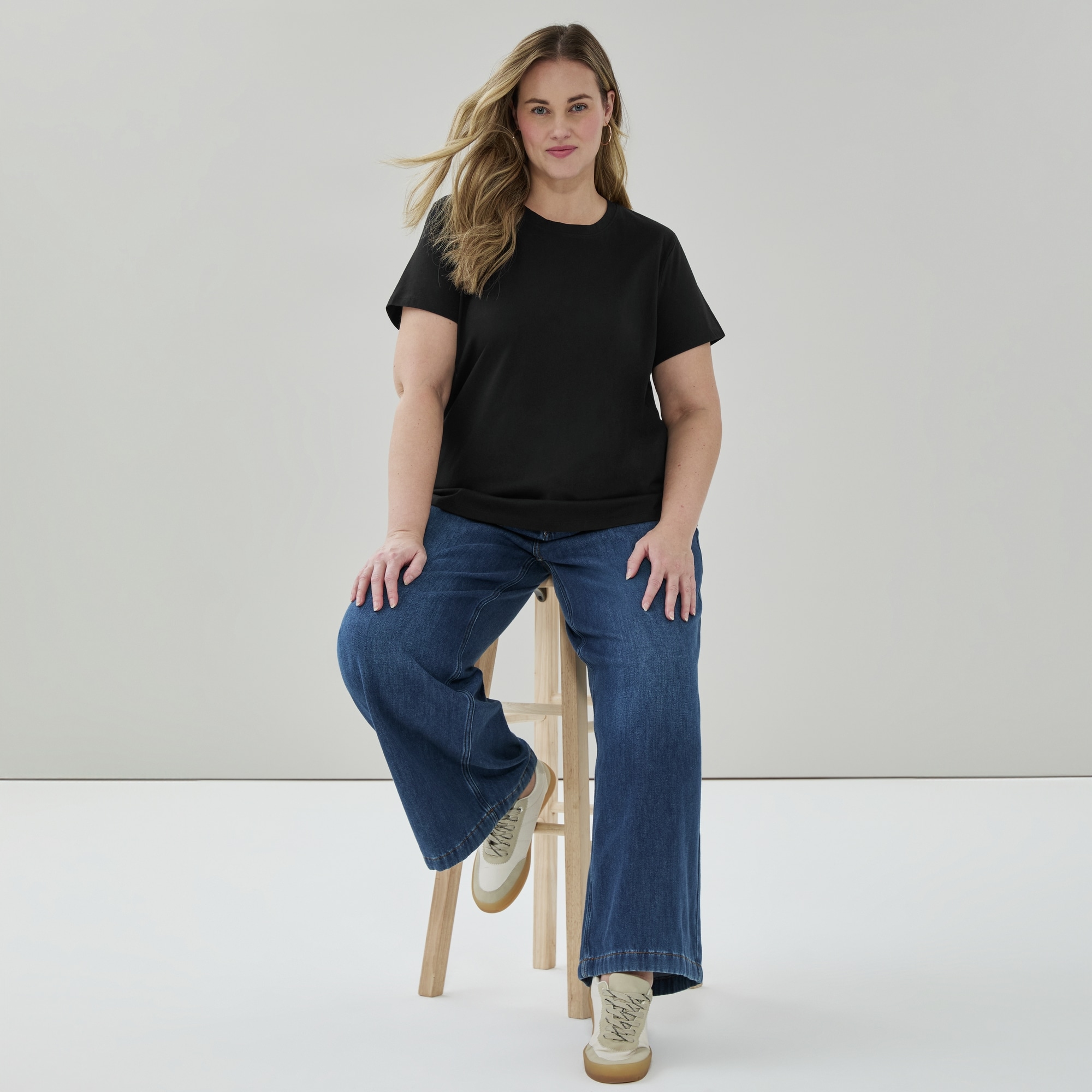 T-shirt ample en coton Femme+
