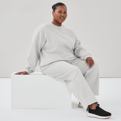 Women+ Active CozyFleece Straight Leg Sweatpant - Grey Mix