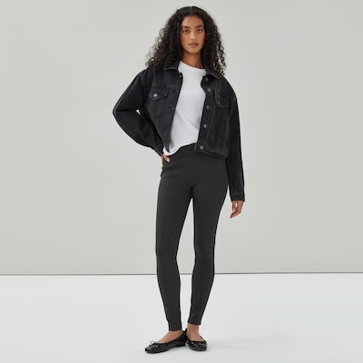 Ponte Legging - Dark Grey Mix