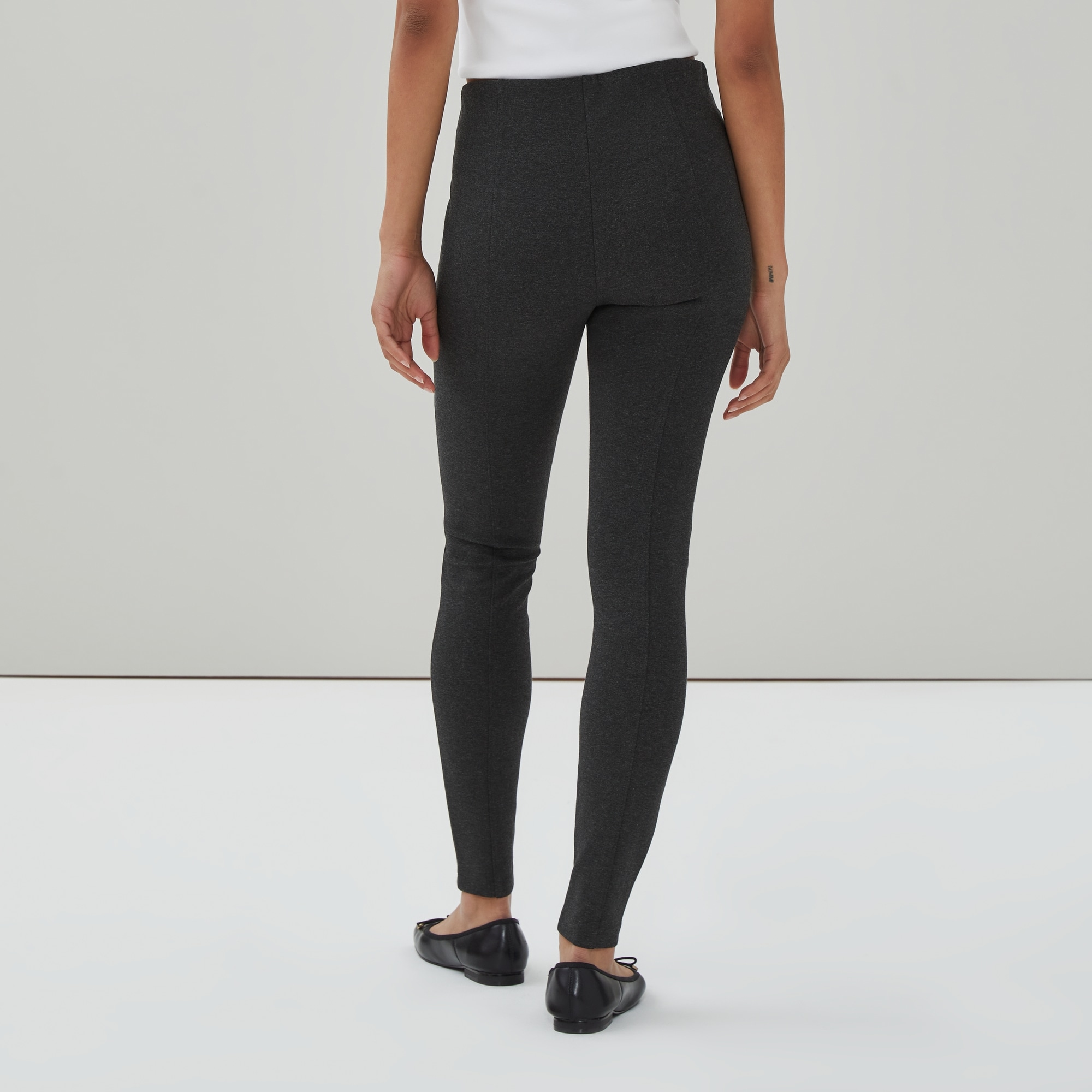 Ponte Legging in Dark Grey Mix from Joe Fresh