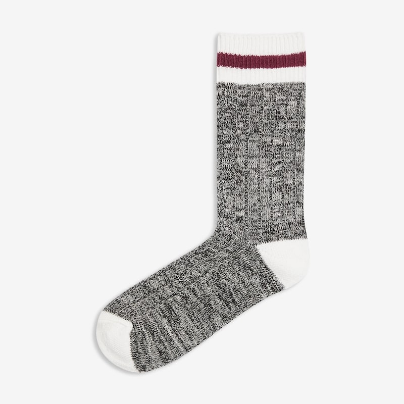2 Pack Rib Crew Socks