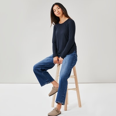 Relaxed Long Sleeve - JF Midnight Blue