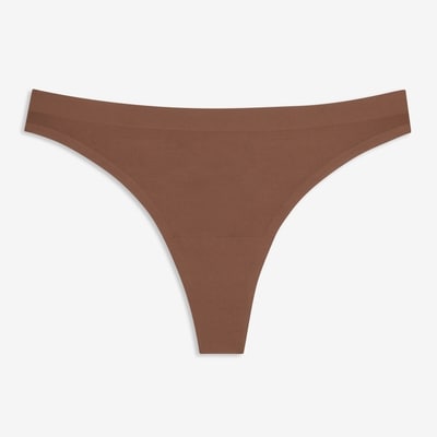 No Show Thong - Umber