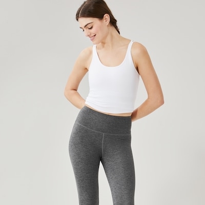 Crop Active Legging - Charcoal Mix