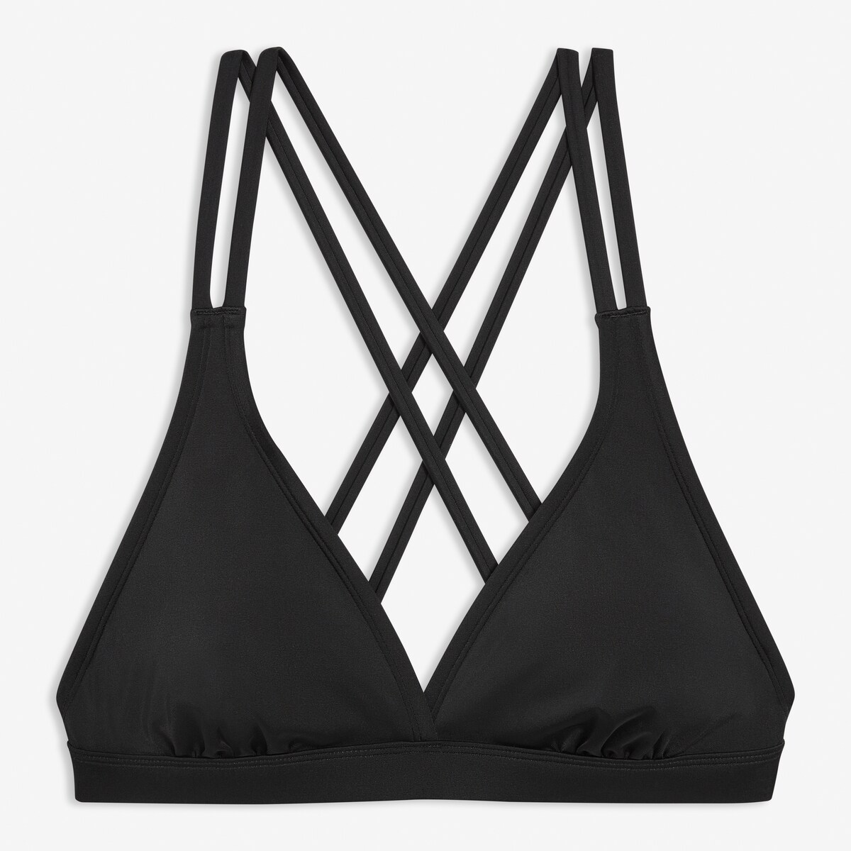 Cross-Back Strap Swim Top