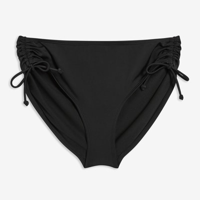Side Tie Swim Bottom - Black