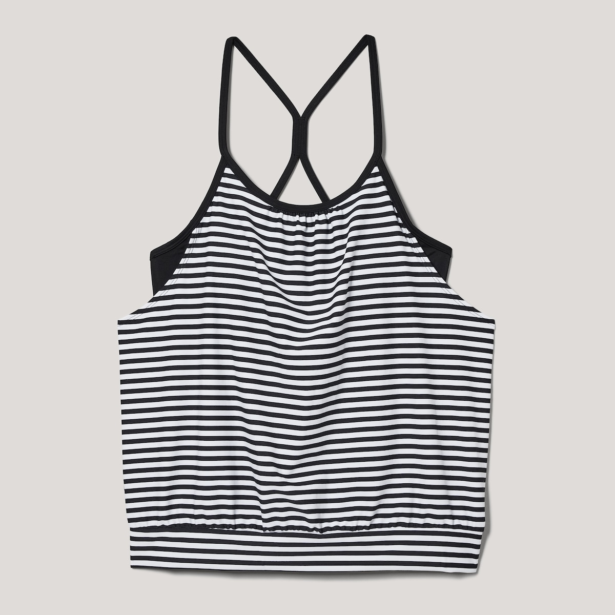 Stripe Built-In Bra Tankini