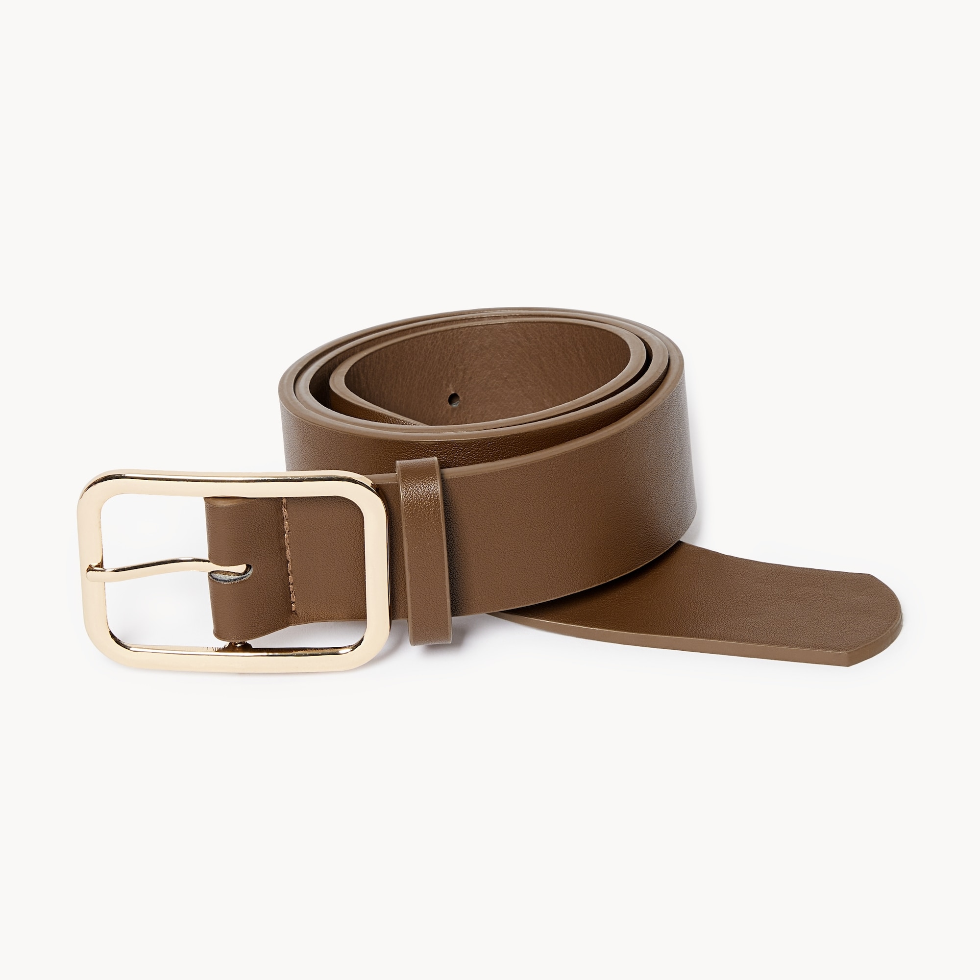 Faux Leather Belt in Dark Brown from Joe Fresh