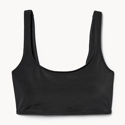 Scoop Bikini Top - Black