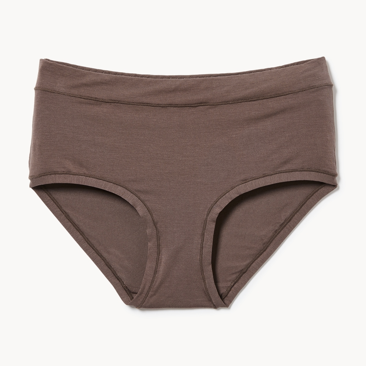 Culotte taille basse en modal - Brun