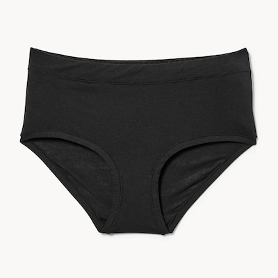 Culotte à taille basse extensible souple - Noir