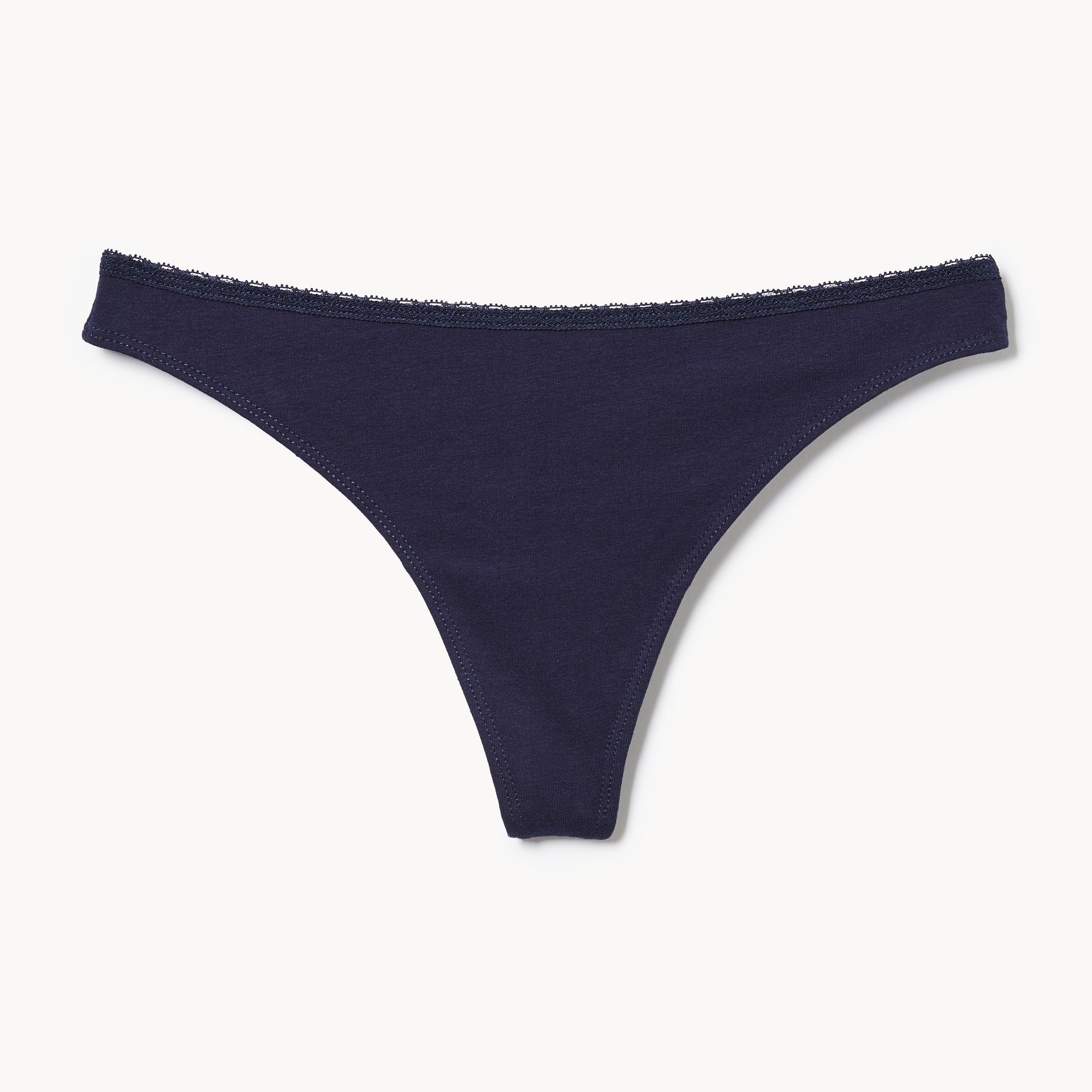 Cotton Lace Thong