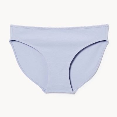 Cotton Lace Bikini - Dusty Blue