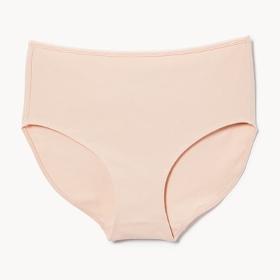 Cotton Lace Brief - Dusty Rose