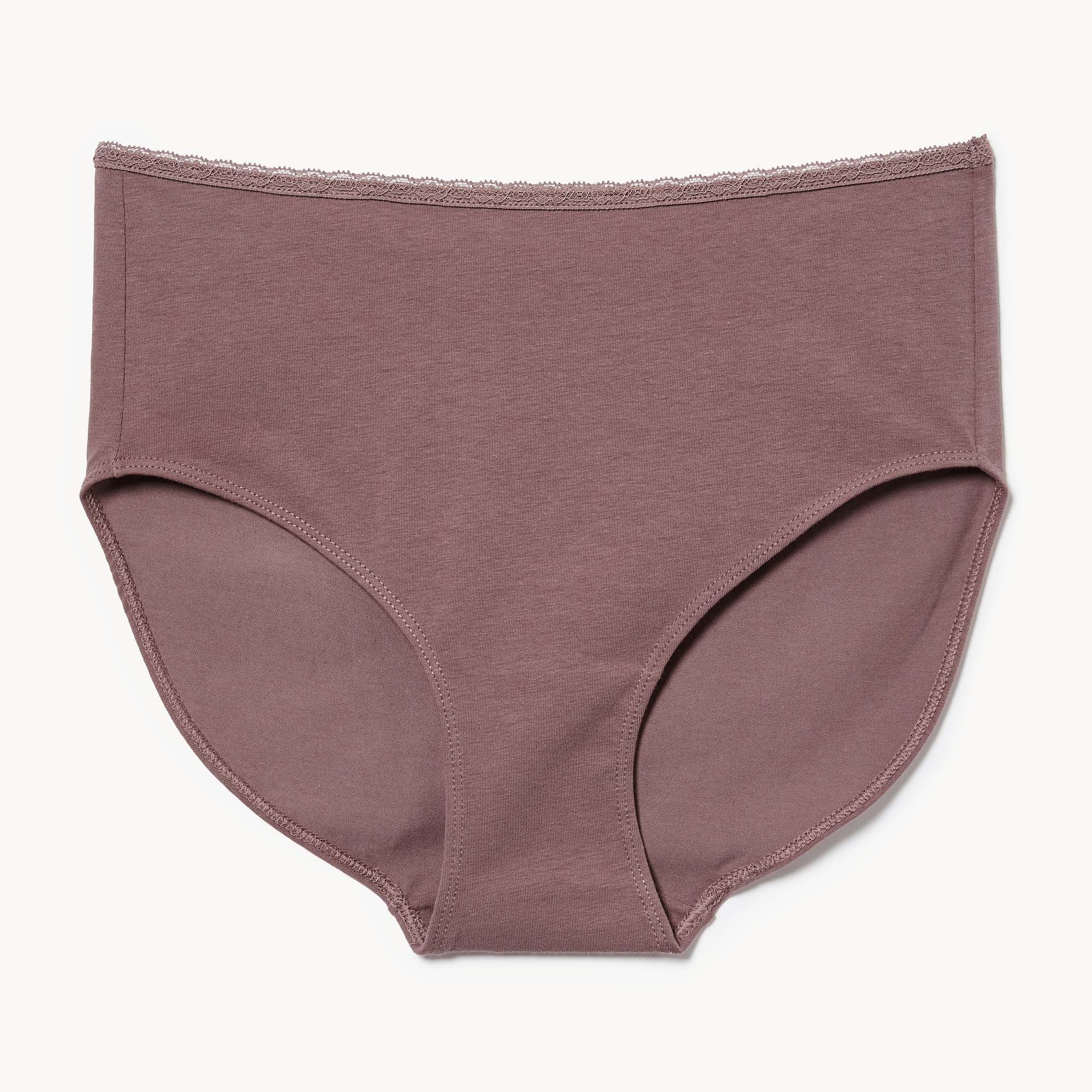 Cotton Lace Brief in Mauve from Joe Fresh