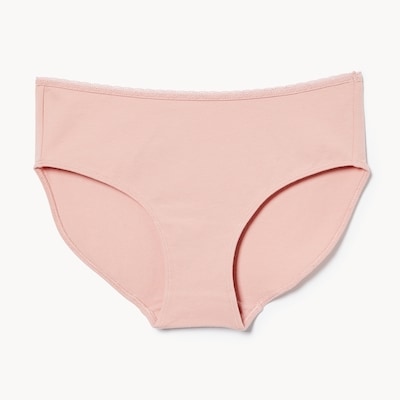 Culotte taille basse en dentelle de coton