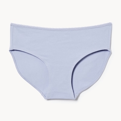 Cotton Lace Hipster - Dusty Blue