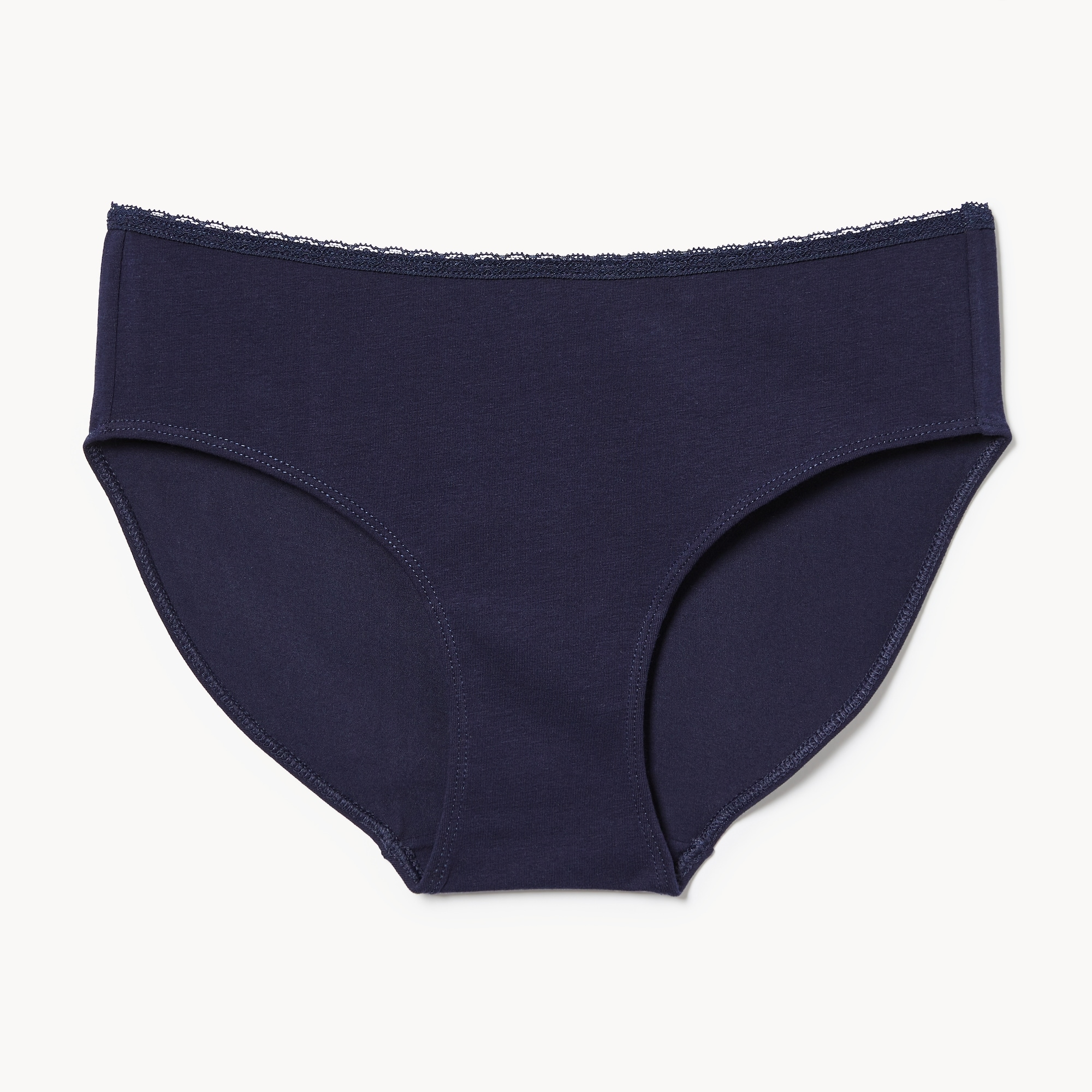 Culotte à taille basse en dentelle de coton