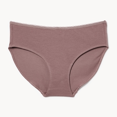 Cotton Lace Hipster - Mauve