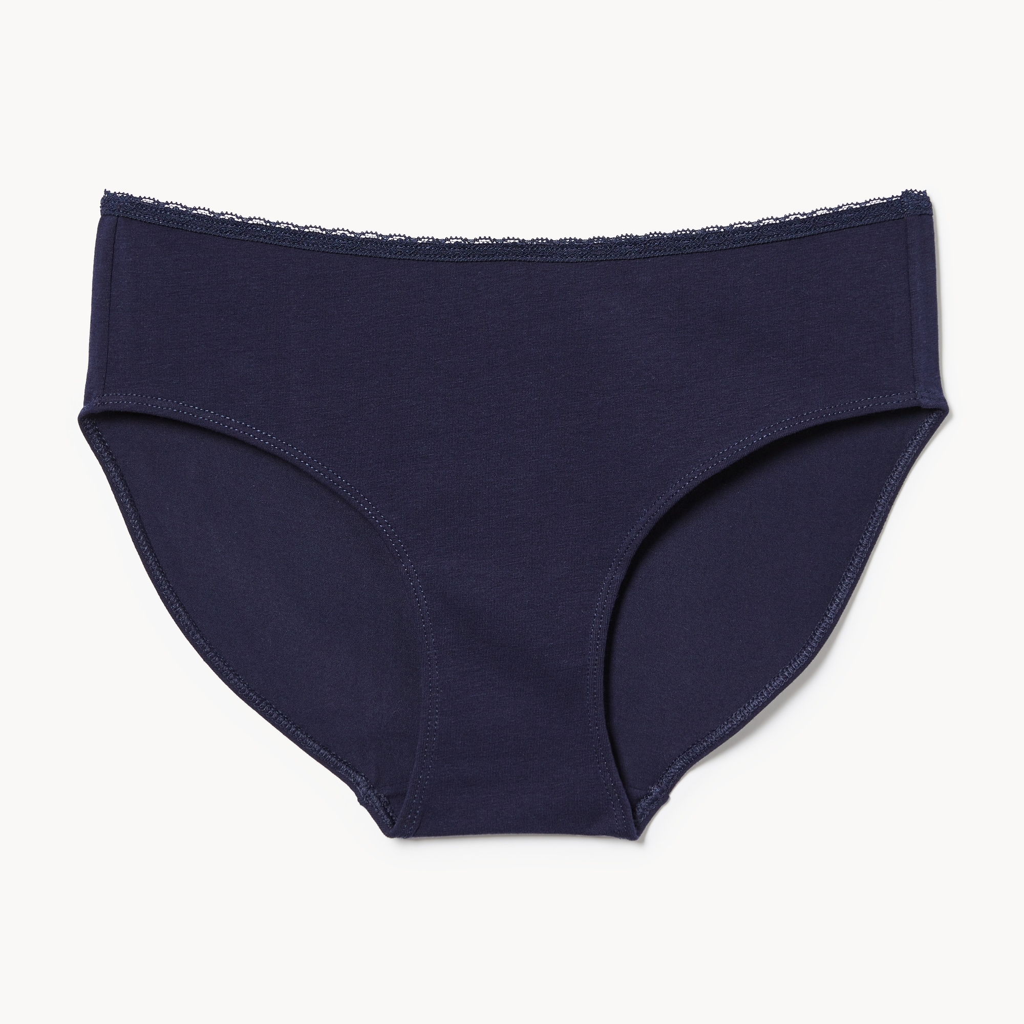 Culotte à taille basse en dentelle de coton