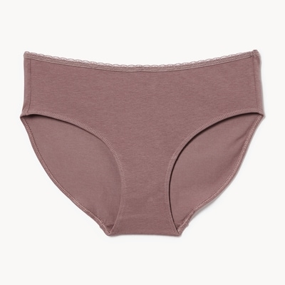 Cotton Lace Hipster - Mauve