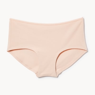 Cotton Lace Boyshort - Dusty Rose