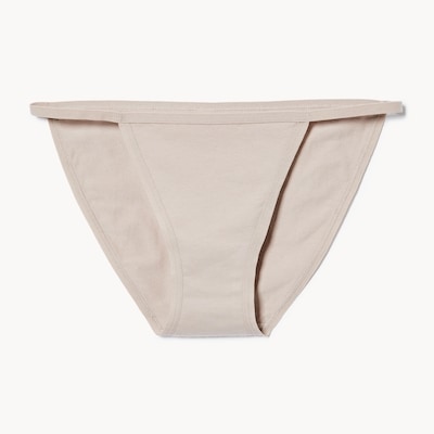 Cotton String Bikini - Taupe