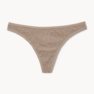 Cotton Thong - Dark Brown