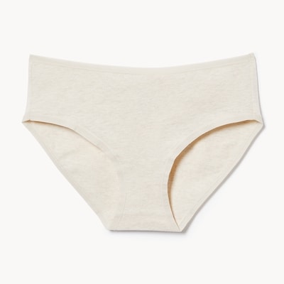 Culotte à taille basse en coton - Mélange Avoine