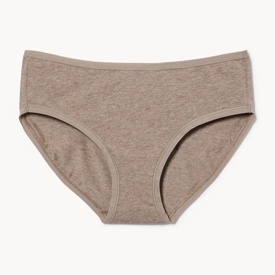 Culotte à taille basse en coton - Brun Foncé
